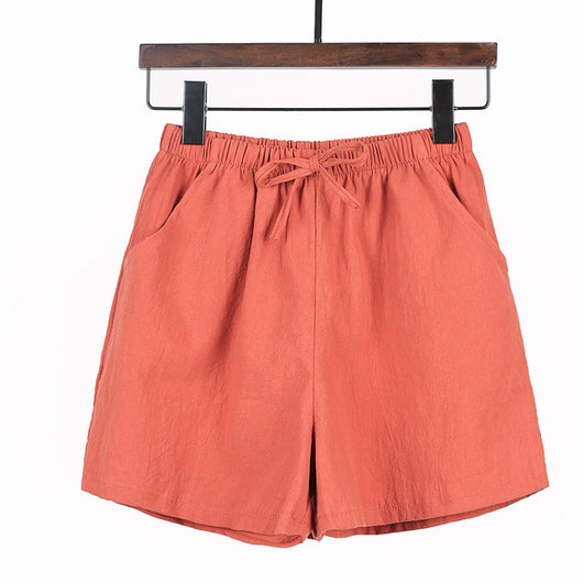 Shorts Casuales de Algodón y Lino Sueltos y Cómodos - Image 11