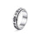 Stainless Steel Rotatable Spinner Ring Moon Stars Relieve Anxiety Rings 6style number 6