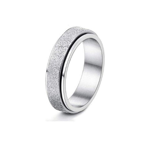 Anillo Giratorio de Acero Inoxidable con Luna y Estrellas para Aliviar Ansiedad - Image 19