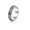 Stainless Steel Rotatable Spinner Ring Moon Stars Relieve Anxiety Rings 3style number 6