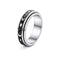Stainless Steel Rotatable Spinner Ring Moon Stars Relieve Anxiety Rings 2style number 6