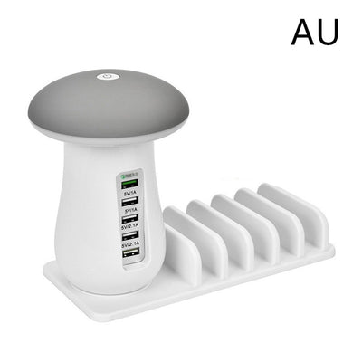Lámpara Hongo LED 2 en 1 con Cargador USB y Soporte para Dispositivos - Image 12
