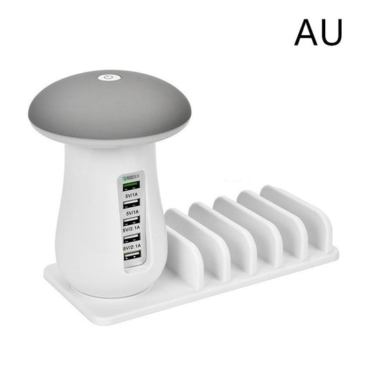 Lámpara Hongo LED 2 en 1 con Cargador USB y Soporte para Dispositivos - Image 12