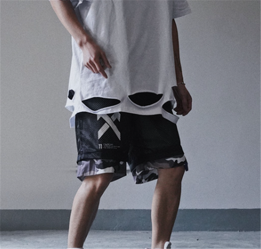 Pantalón Cargo Reversible con Costuras Hip-hop - Overol Camuflaje Versátil - Image 10