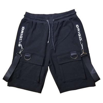 Pantalones Cortos Cargo Hip Hop Sueltos para Hombre Color Sólido - Image 10