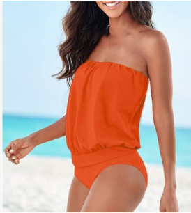 Traje de Baño Enterizo Escote Palabra de Honor - Diseño Minimalista y Versátil - Image 7