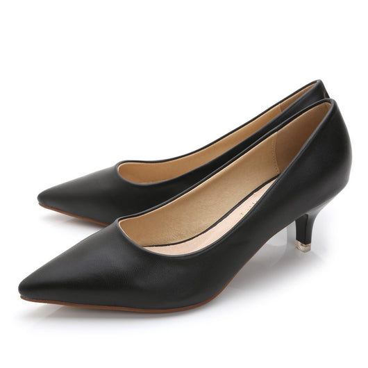 Zapatos Negros de Tacón Alto Profesionales para Azafata - Image 12