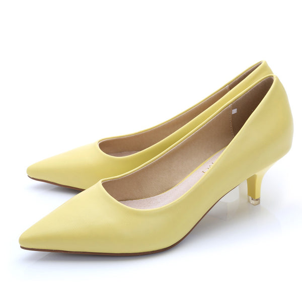 Zapatos Negros de Tacón Alto Profesionales para Azafata