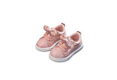 Tenis Casuales de Cuero Brillante con Moño - Zapatos Deportivos Versátiles - Image 2