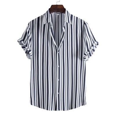 Camisa Casual de Rayas para Hombre - Estilo Moderno y Versátil - Image 6