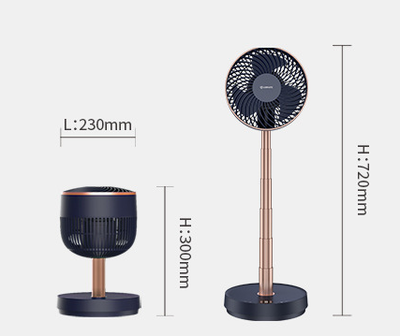 Ventilador de Piso Telescópico Plegable con Circulación de Aire - Image 8