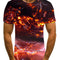 Playera Hombre Estampado 3D Rayo