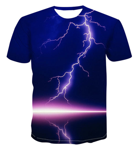 Playera Hombre Estampado 3D Rayo - Image 4