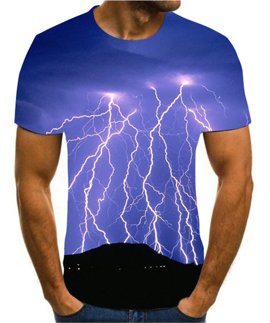 Playera Hombre Estampado 3D Rayo - Image 2