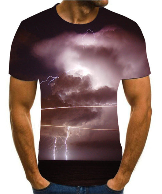 Playera Hombre Estampado 3D Rayo - Image 5