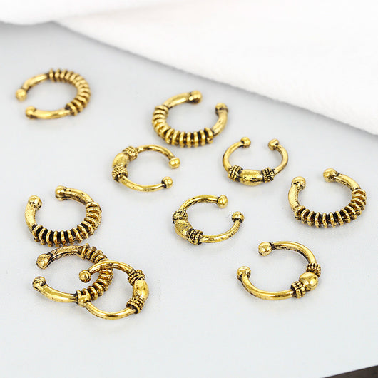 Anillo de Metal para Trenzas Hip Hop - Accesorios de Cabello - Image 13