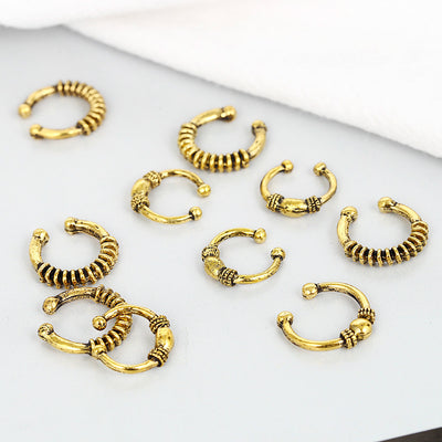 Anillo de Metal para Trenzas Hip Hop - Accesorios de Cabello - Image 6