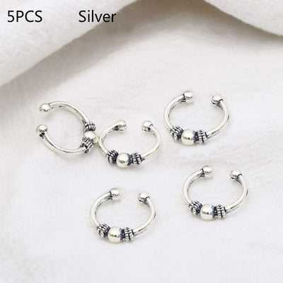 Anillo de Metal para Trenzas Hip Hop - Accesorios de Cabello - Image 4