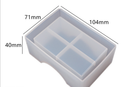 Kit Moldes de Resina Epoxi para Posavasos Cuadrados con Espejo y Caja de Almacenamiento - Image 9