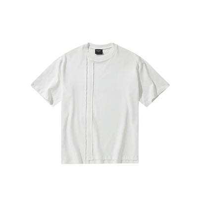Camiseta de Algodón Básica Multicolor - Corte Irregular - Image 9