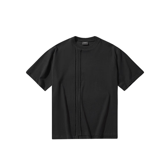 Camiseta de Algodón Básica Multicolor - Corte Irregular