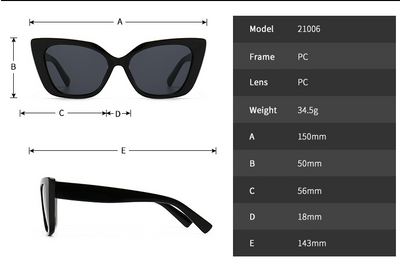 White cat-eye frame sunglasses with dark lenses, featuring a vintage-inspired design. - Image 6