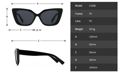 White cat-eye frame sunglasses with dark lenses, featuring a vintage-inspired design. - Image 5