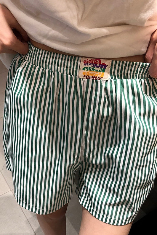 Pantalón Ancho de Talle Alto con Rayas Cuadradas y Corte Recto - Image 7