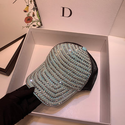 Gorra Casual con Perlas y Strass Brillante - Image 9