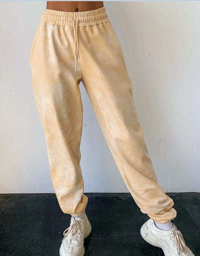 Pantalones Casuales con Cordón Tie-Dye para Deportes - Image 10