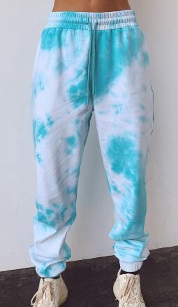 Pantalones Casuales con Cordón Tie-Dye para Deportes - Image 9