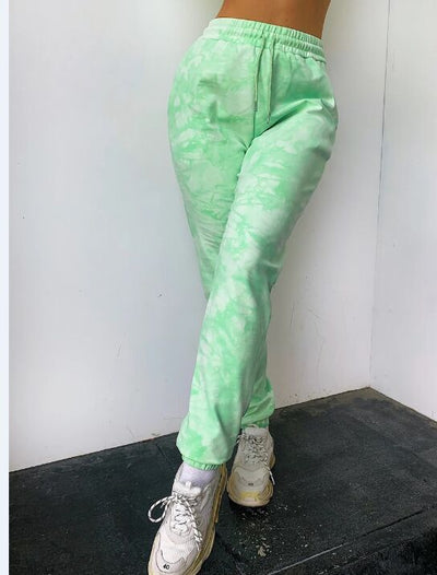 Pantalones Casuales con Cordón Tie-Dye para Deportes - Image 6