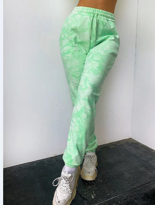 Pantalones Casuales con Cordón Tie-Dye para Deportes - Image 3