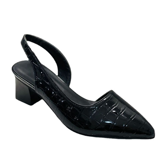 Sandalias Baotou con Tacón Cuadrado y Diseño Cuadros