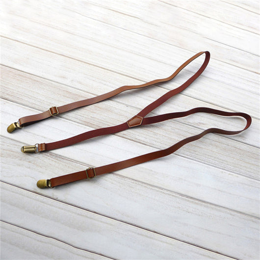 Tirantes Unisex de Cuero Sintético Elegantes - Diseño Minimalista y Versátil - Image 3