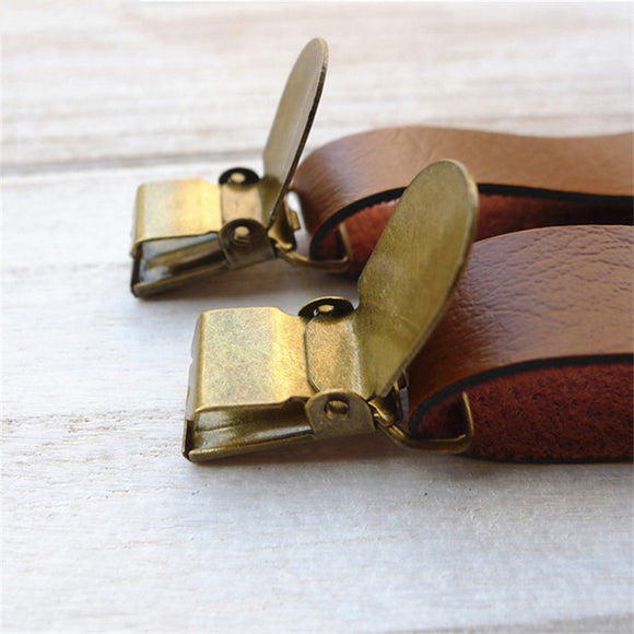 Tirantes Unisex de Cuero Sintético Elegantes - Diseño Minimalista y Versátil