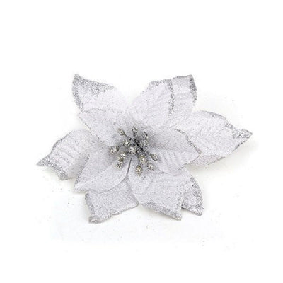 Flor Navideña Artificial 13cm - Adorno para Árbol de Navidad - Image 12