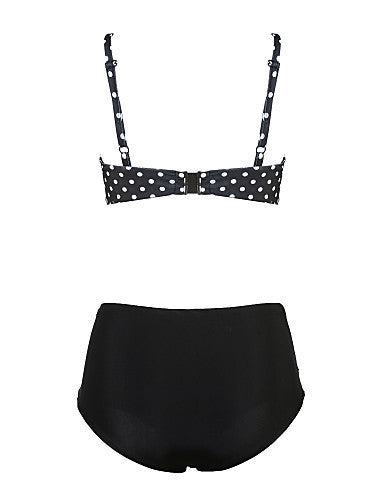 Traje de Baño Bikini Lunares con Abertura Lateral - Tallas Grandes - Image 9