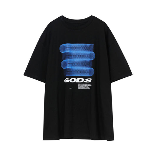 Playera Casual de Pareja Diseño Coreano Cuello Redondo Manga Corta para Hombre - Image 5