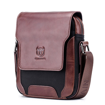 Bolsa Bandolera de Cuero Genuino con Diseño Diagonal - Image 7
