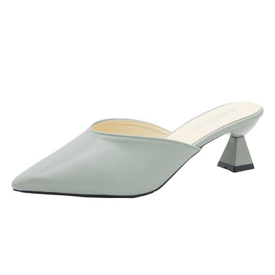Zapatos Cómodos de Tacón Medio con Punta Afilada y Suela Gruesa - Image 4