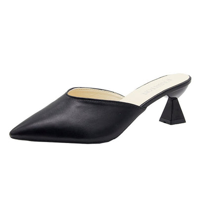 Zapatos Cómodos de Tacón Medio con Punta Afilada y Suela Gruesa - Image 5