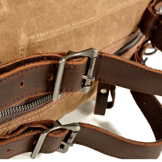 Bolso de Lona Encerada Gruesa con Efecto Vintage - Image 6