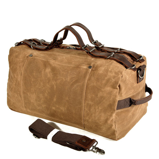 Bolso de Lona Encerada Gruesa con Efecto Vintage - Image 12