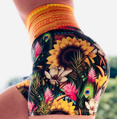 Pantalones Deportivos de Cintura Alta Tres Cuartos para Yoga y Running - Image 16