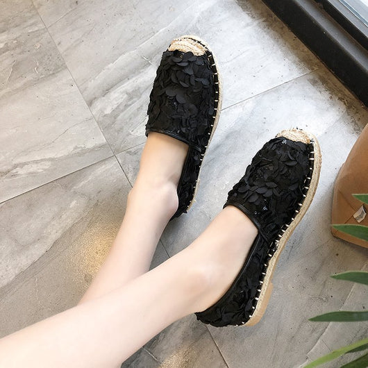 Zapatos Planos de Mujer con Punta Redonda y Suela de Cuerda de Cáñamo - Image 8