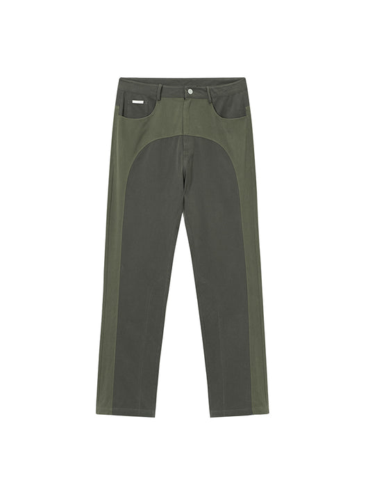 Pantalones Casuales de Sarga con Costuras Contrastadas - Image 9
