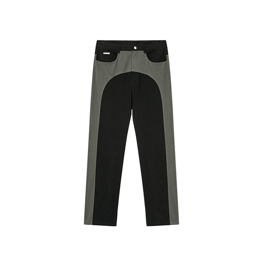 Pantalones Casuales de Sarga con Costuras Contrastadas - Image 11