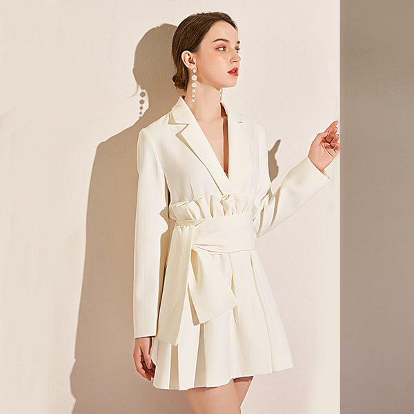 Traje Ejecutivo Elegante con Cintura Ajustable - Manga Larga Profesional - Image 4