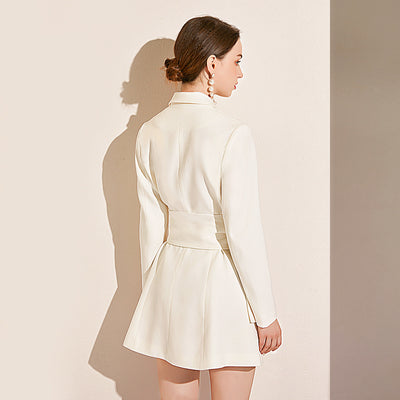 Traje Ejecutivo Elegante con Cintura Ajustable - Manga Larga Profesional - Image 2